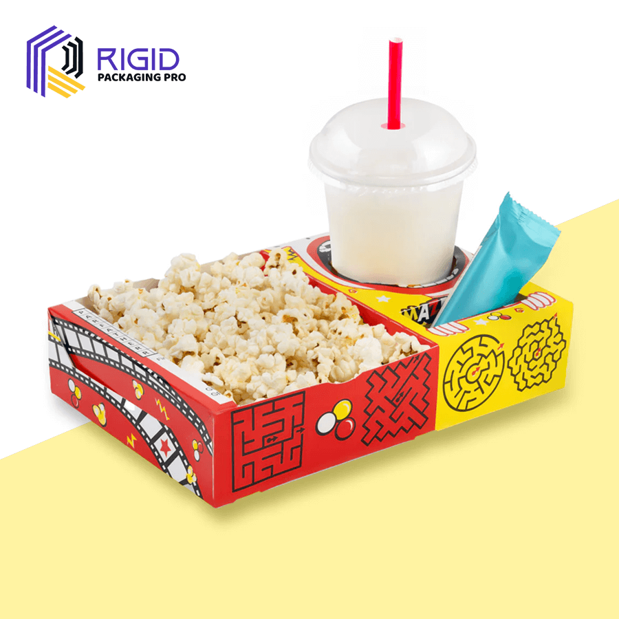 Luxury popcorn tray boxes