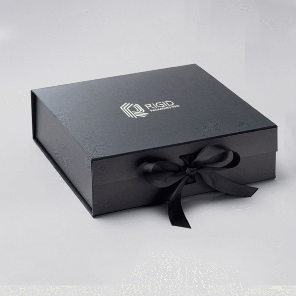 printed Black Favor Boxes