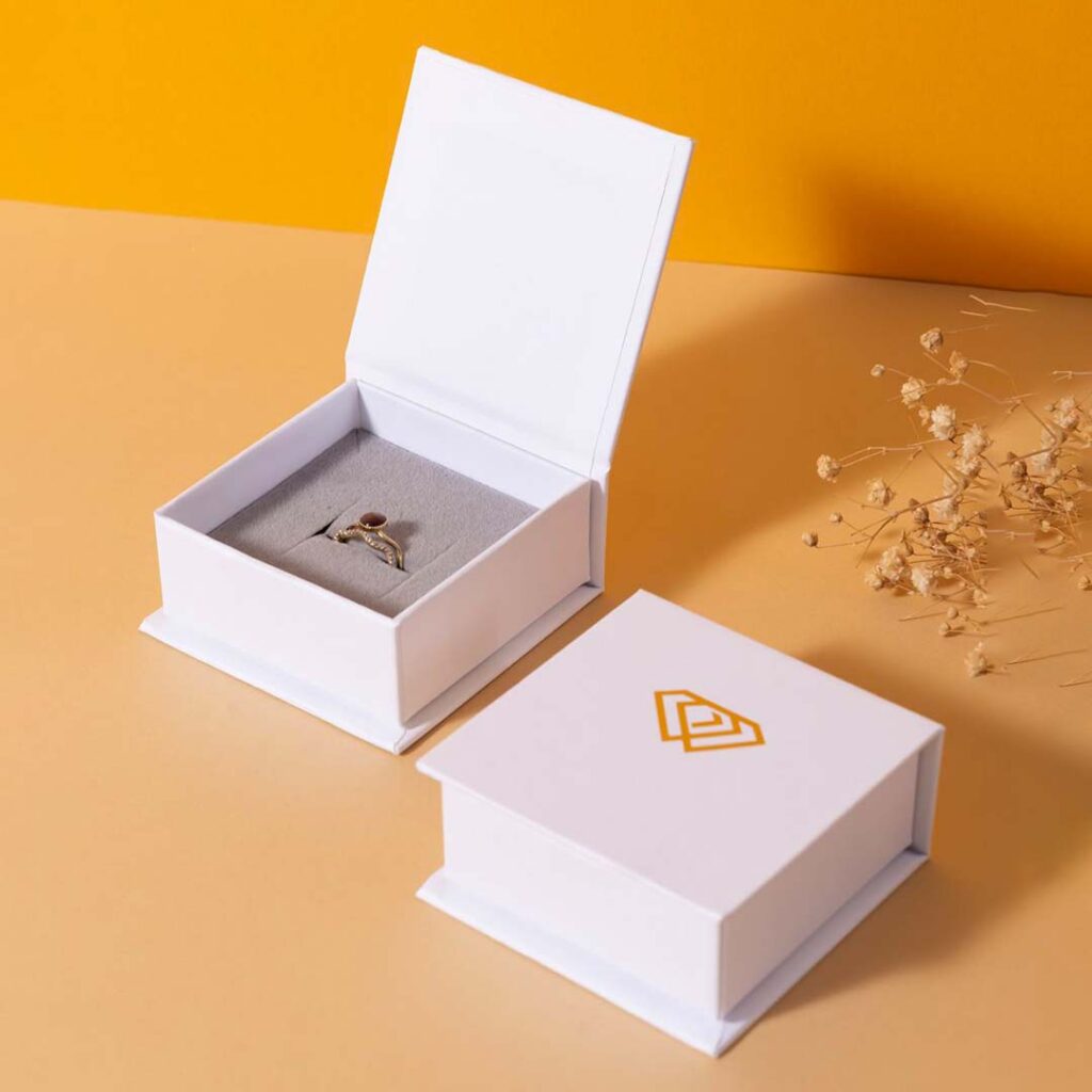 Custom Printed Magnetic Rigid Box for Jewelry