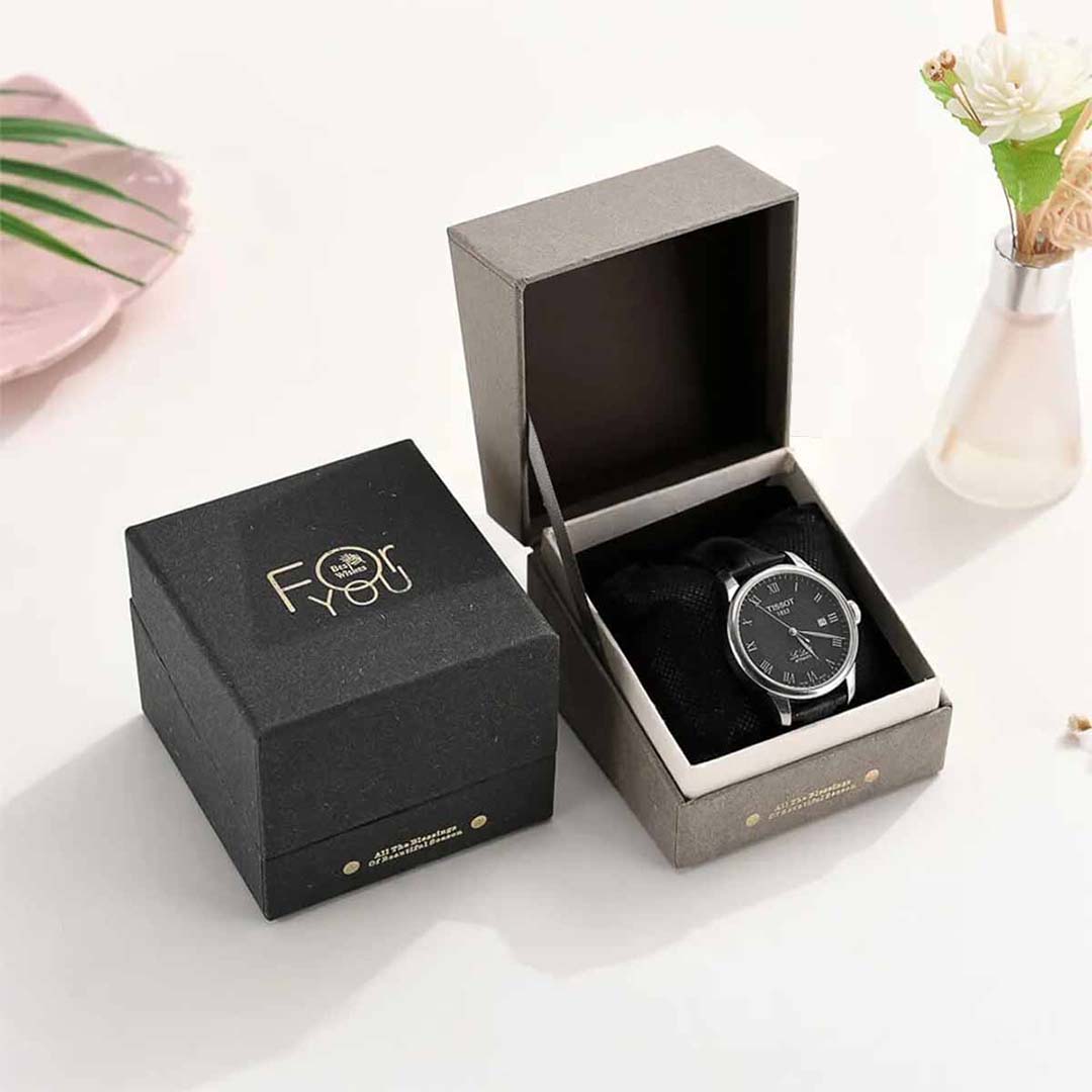 Custom Printed Magnetic Rigid Box for Watches no minimum