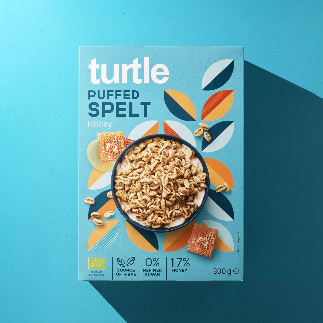 Blue Cereal Boxes