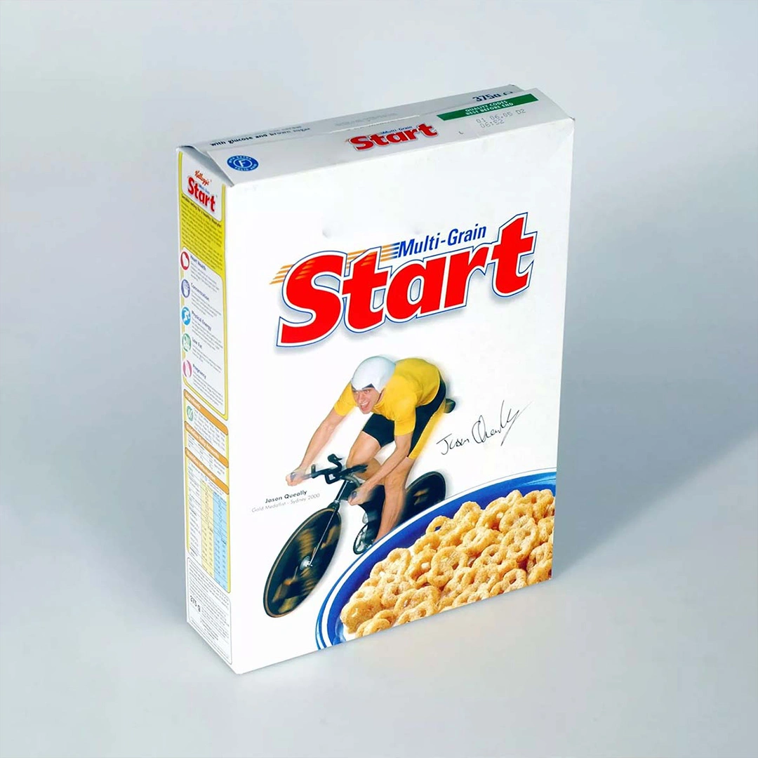 Custom 90s cereal packaging