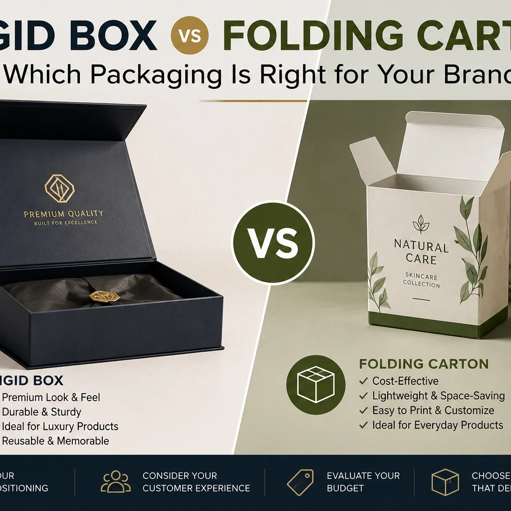 Rigid box vs folding carton comparison