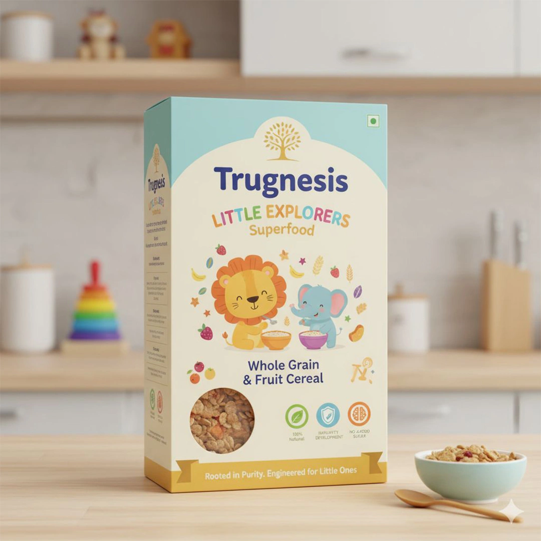 Custom Cereal Packaging Mock-Up