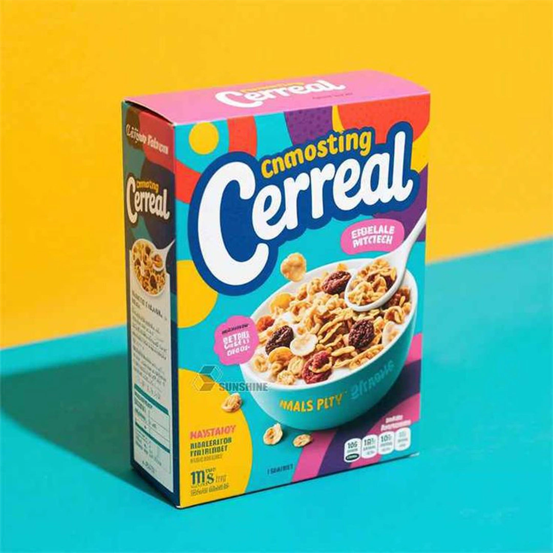 Custom Printed Colorful Cereal Boxes