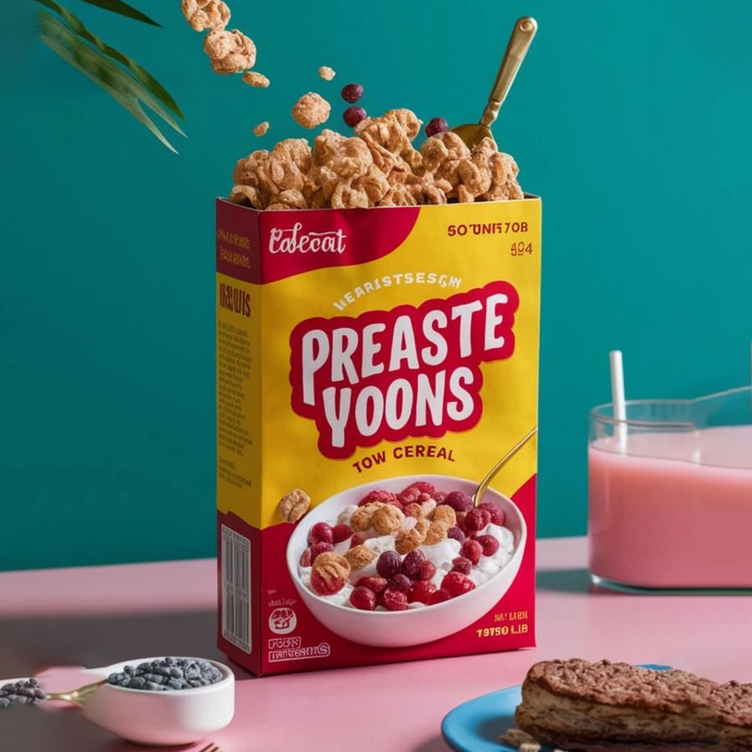 custom 12x8x1.75 inch cereal Packaging
