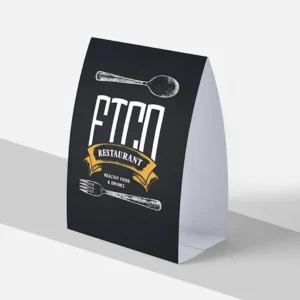 Pizza table tents