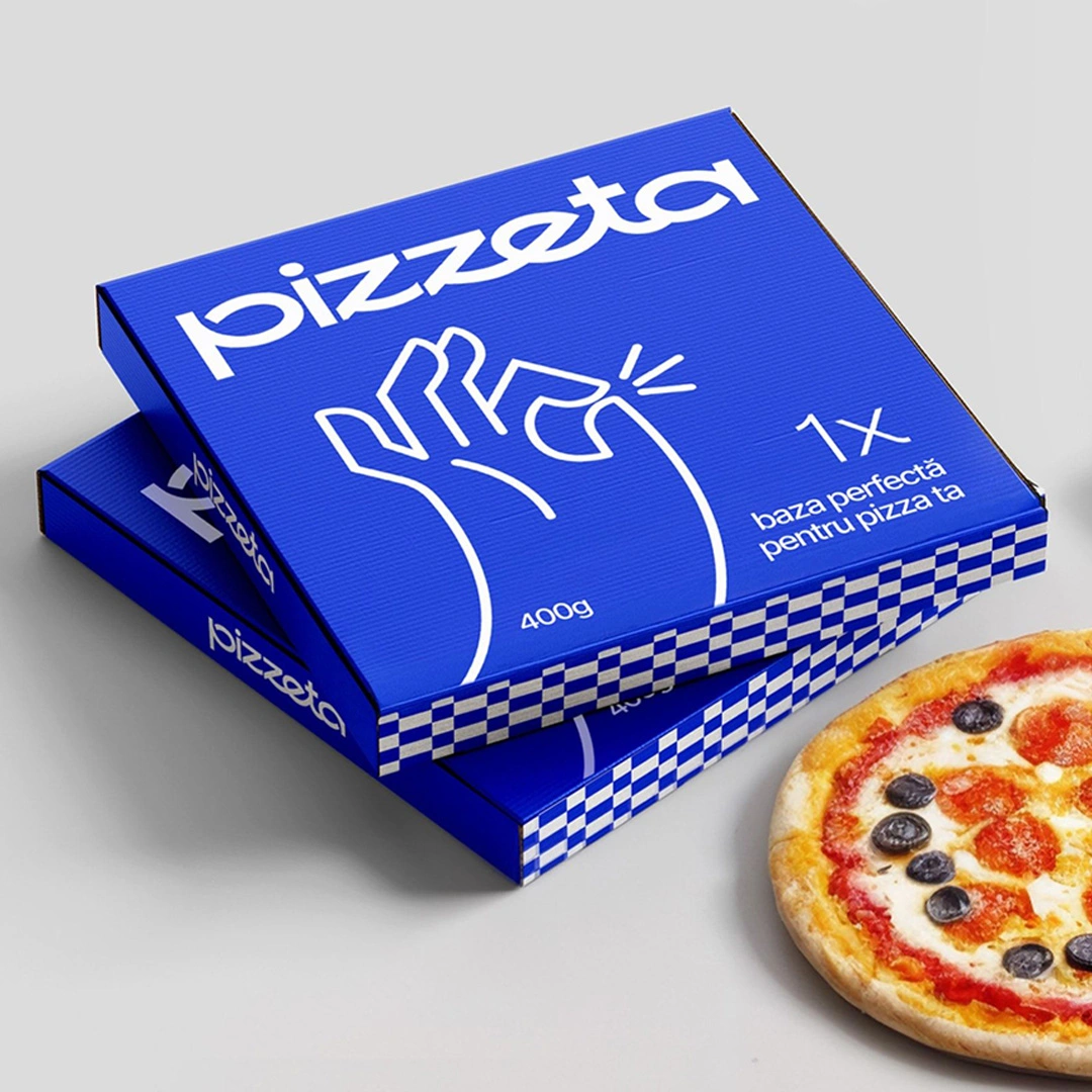 custom pizza packaging with logo
