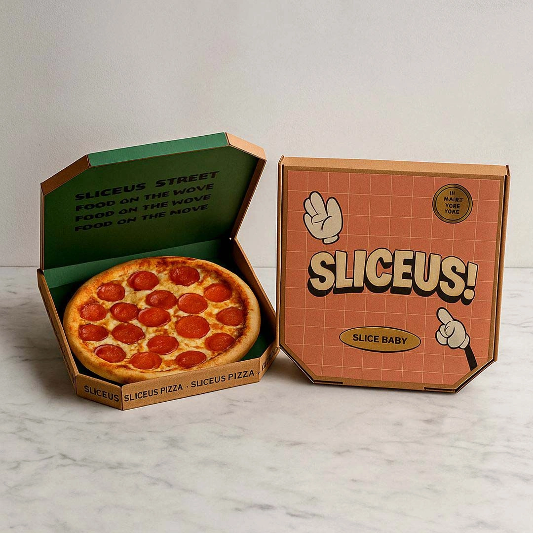 custom printed pizza boxes with logo
