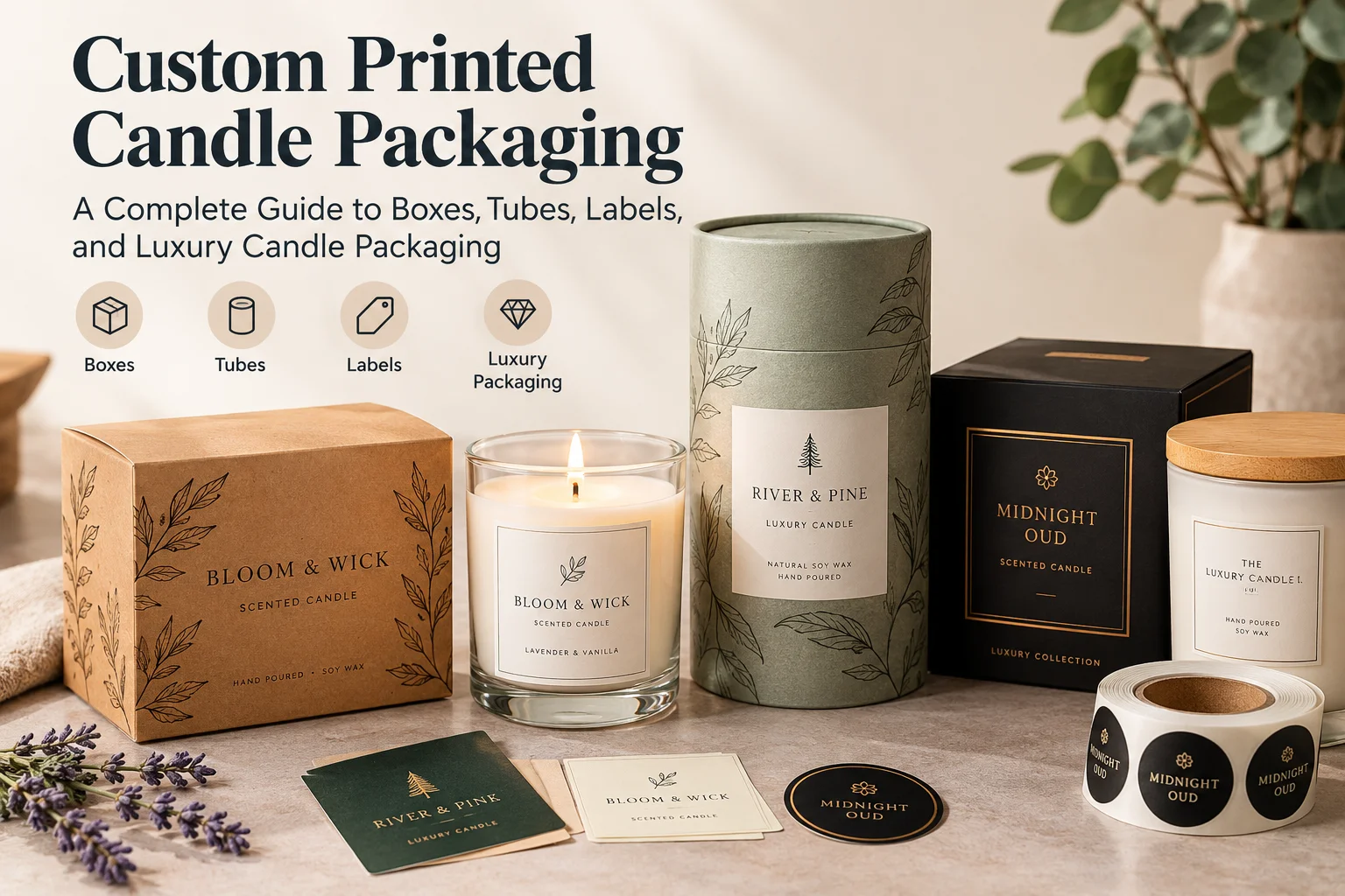 A Complete Guide to Boxes, Tubes, Labels, and Luxury Candle Packaging