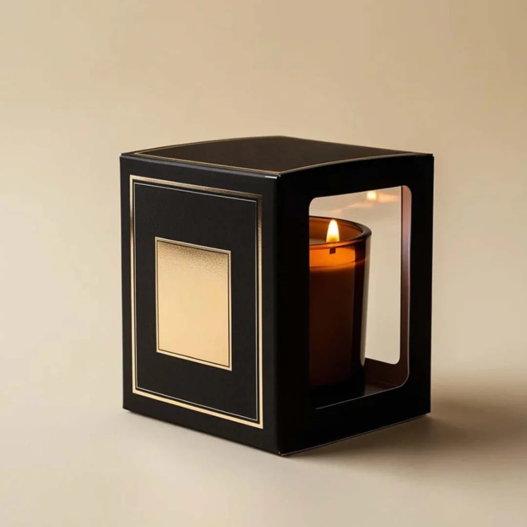 Custom Candle Boxes With Window