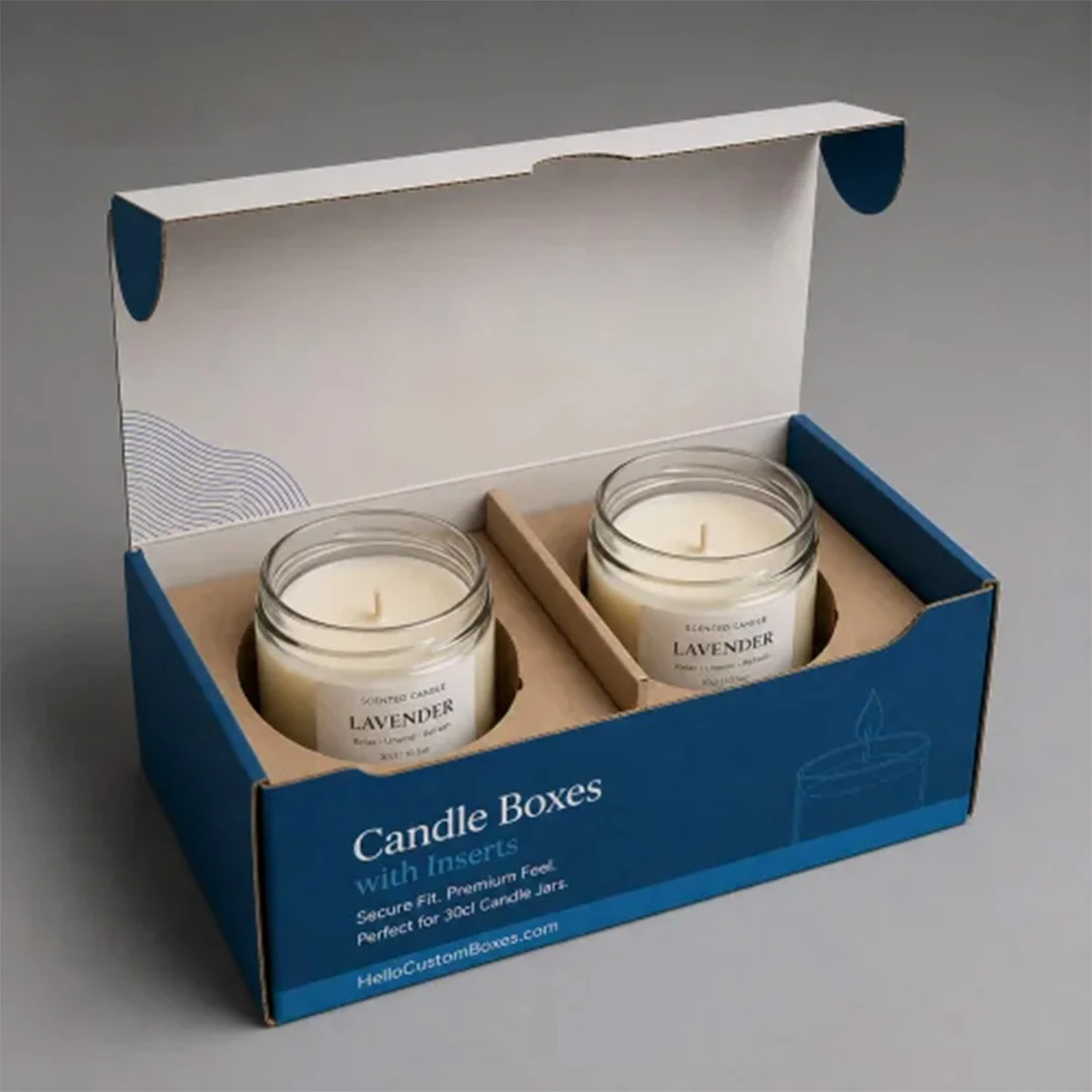 Custom printed Candle Boxes with Inserts